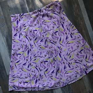 Lilac/Lavender A-line skirt.